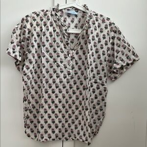 LBC sassaroo camp shirt, pink floral